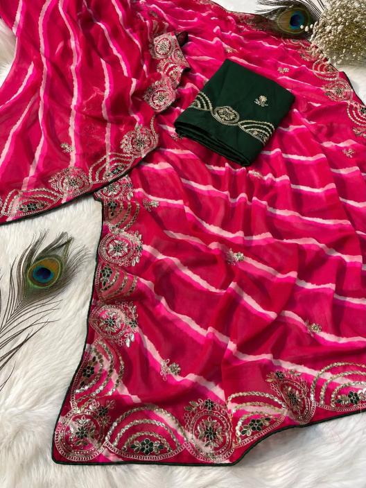 Vinayak lehriya saree wholesale textile market surat